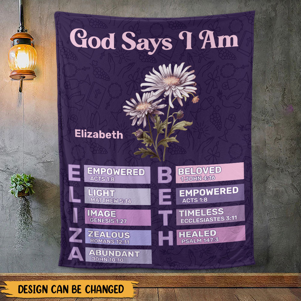What God Says About You Blanket - Personalized Blanket