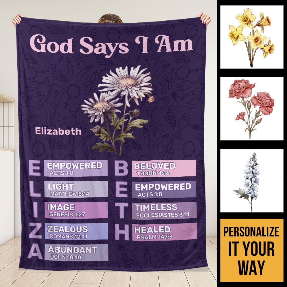 What God Says About You Blanket - Personalized Blanket