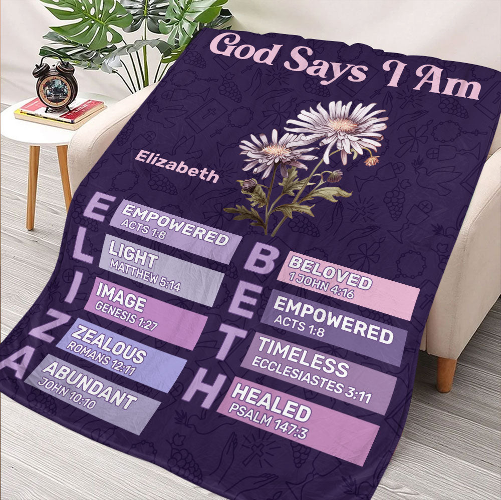 What God Says About You Blanket - Personalized Blanket