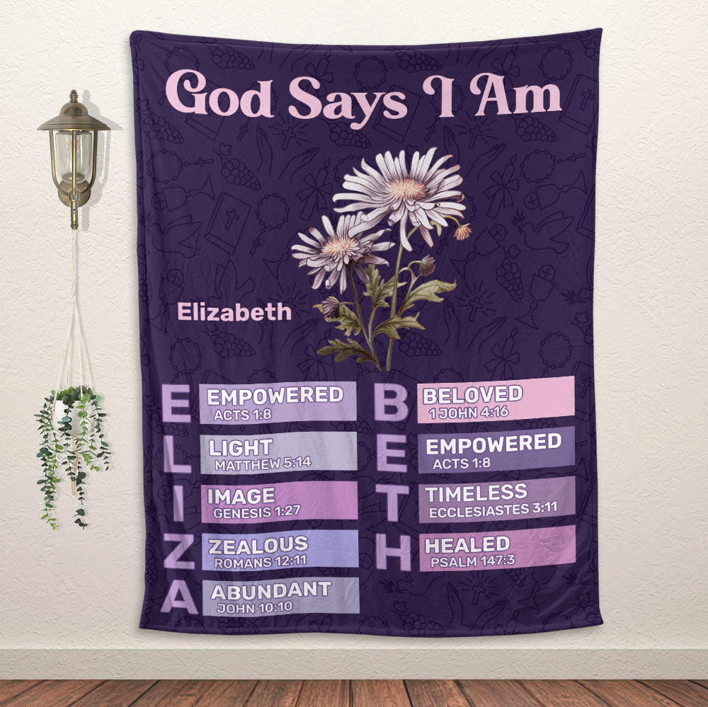 What God Says About You Blanket - Personalized Blanket