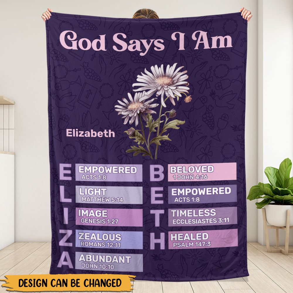 What God Says About You Blanket - Personalized Blanket