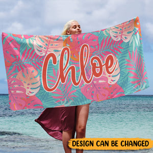 Color Hawaii - Personalized Beach Towel - Best Gift For Summer - Giftago