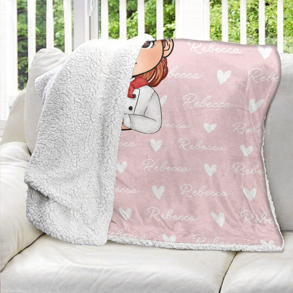 Dream Job Custom Name Blanket - Personalized Blanket