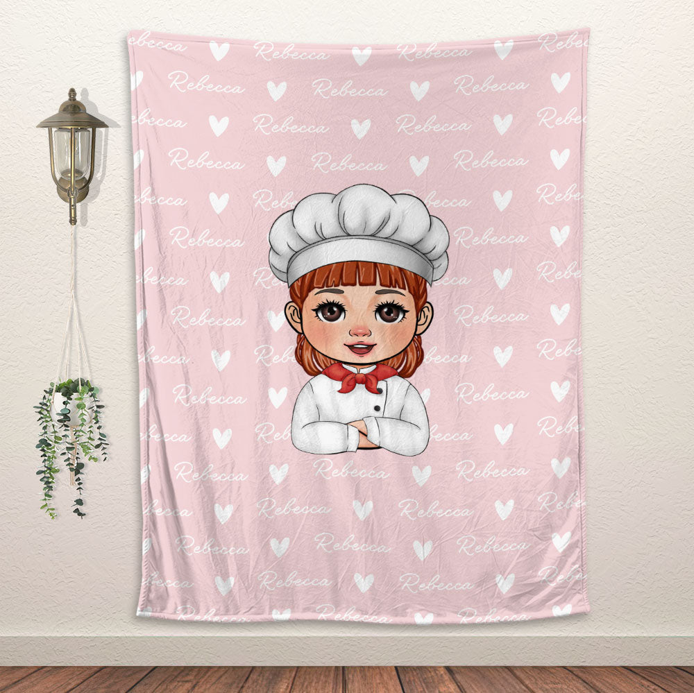 Dream Job Custom Name Blanket - Personalized Blanket