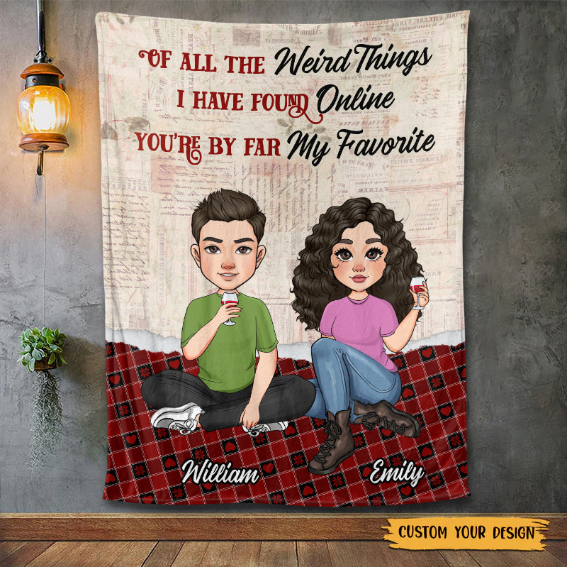 You Are My Favorite - Personalized Blanket - Meaningful Gift For Valentine, For Couple - Giftago