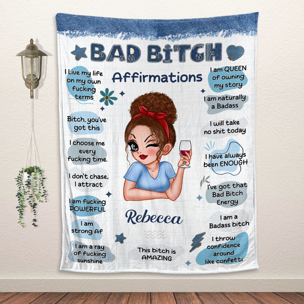 Bad Bitch Blanket - Personalized Blanket