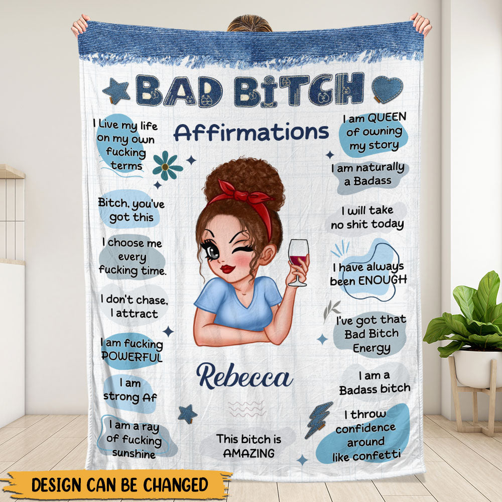 Bad Bitch Blanket - Personalized Blanket