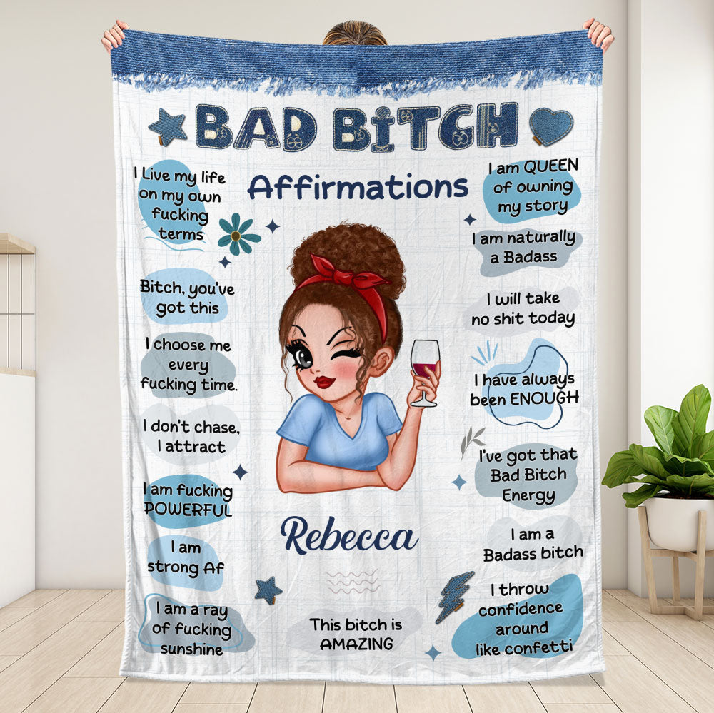 Bad Bitch Blanket - Personalized Blanket