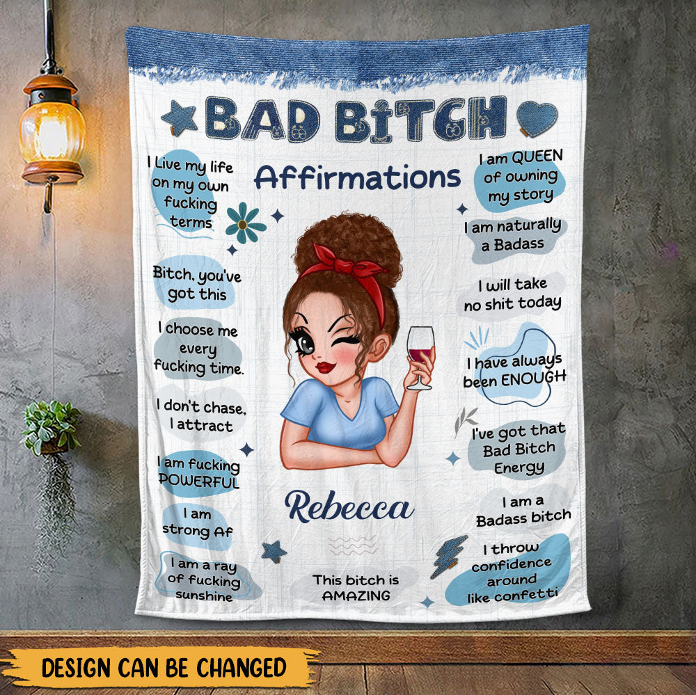 Bad Bitch Blanket - Personalized Blanket