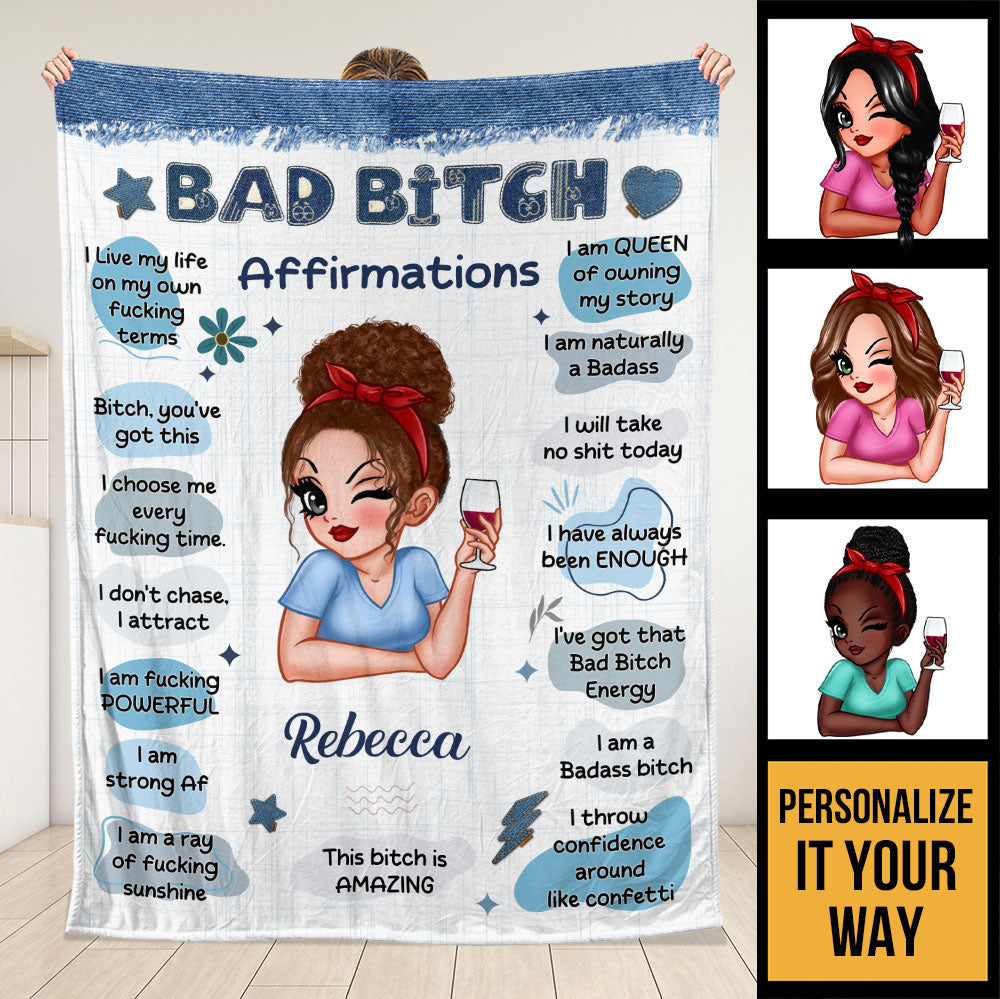 Bad Bitch Blanket - Personalized Blanket