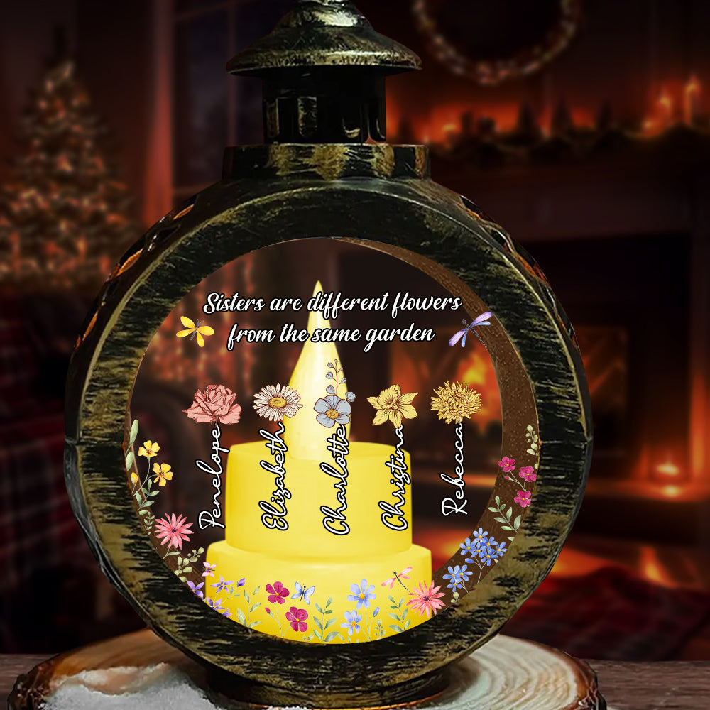 Sister Flower - Personalized Candlelight Lantern Ornament