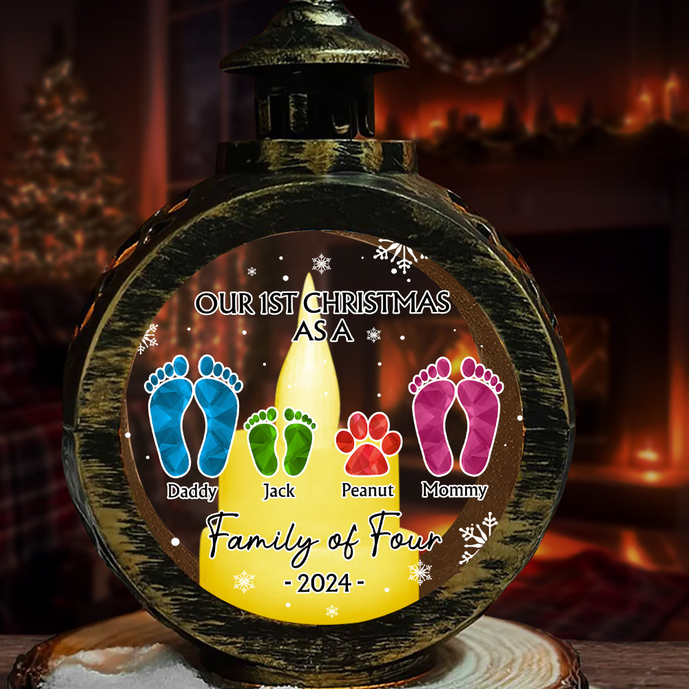 Our First Christmas - Personalized Candlelight Lantern Ornament