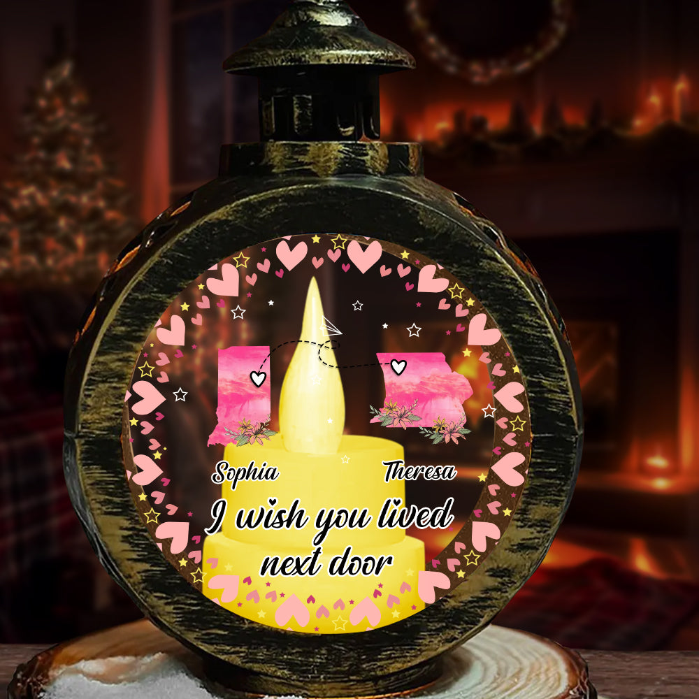 I Wish You Lived Next Door - Personalized Candlelight Lantern Ornament