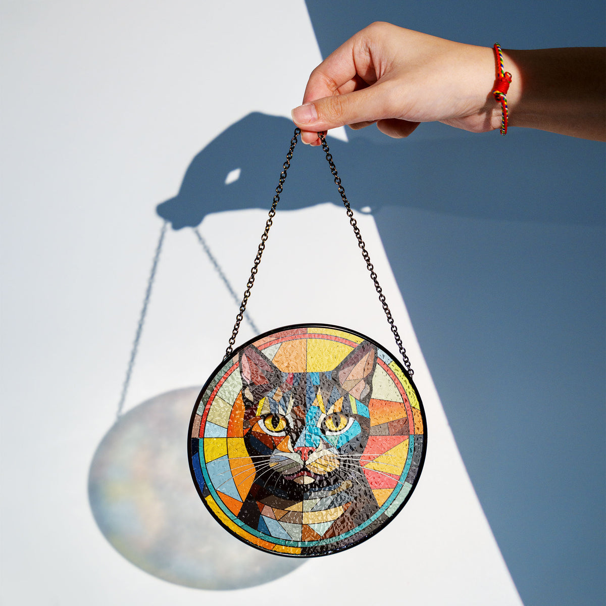 Royal Glimmer Stained Glass Window Hanging Suncatcher