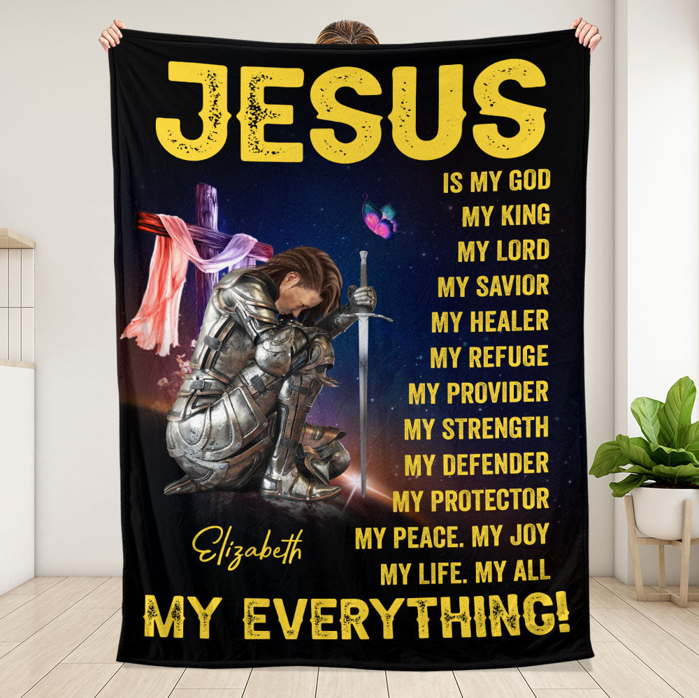 Jesus Is My God My Everything Blanket, Jesus Lover Gift