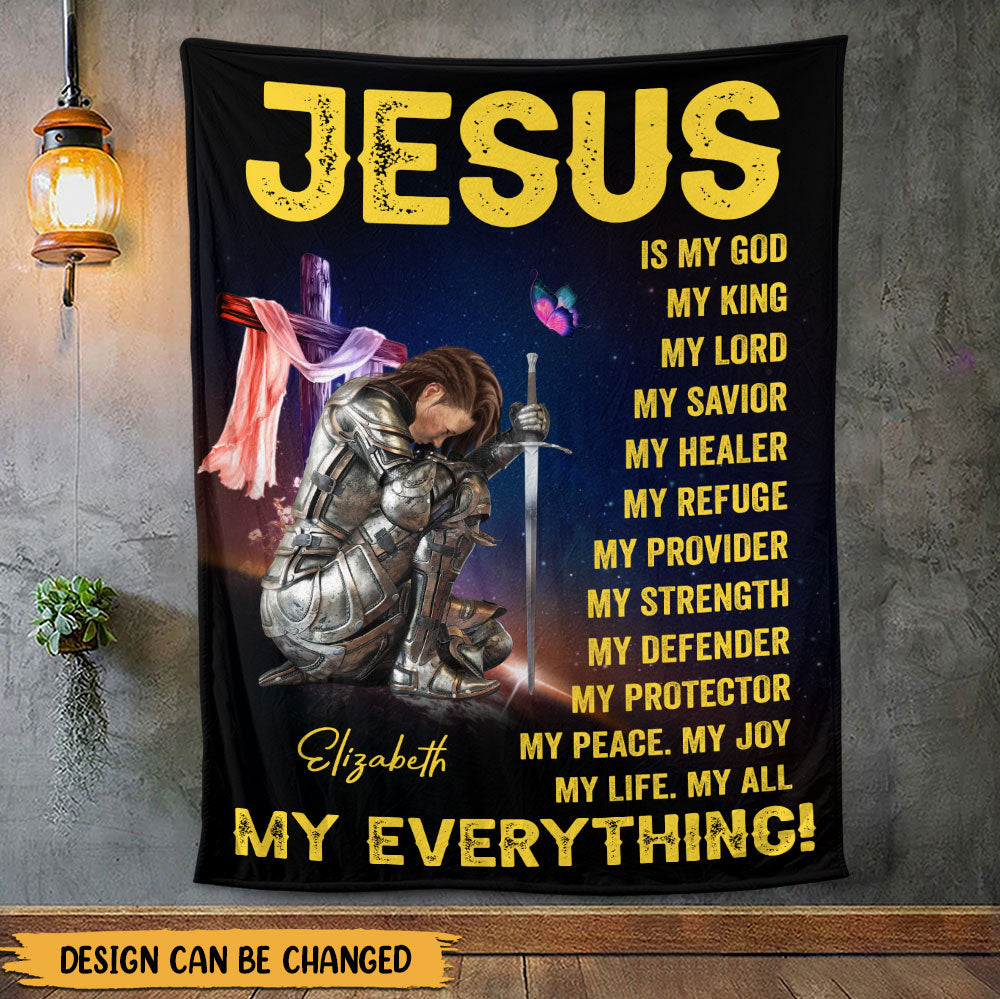 Jesus Is My God My Everything Blanket, Jesus Lover Gift