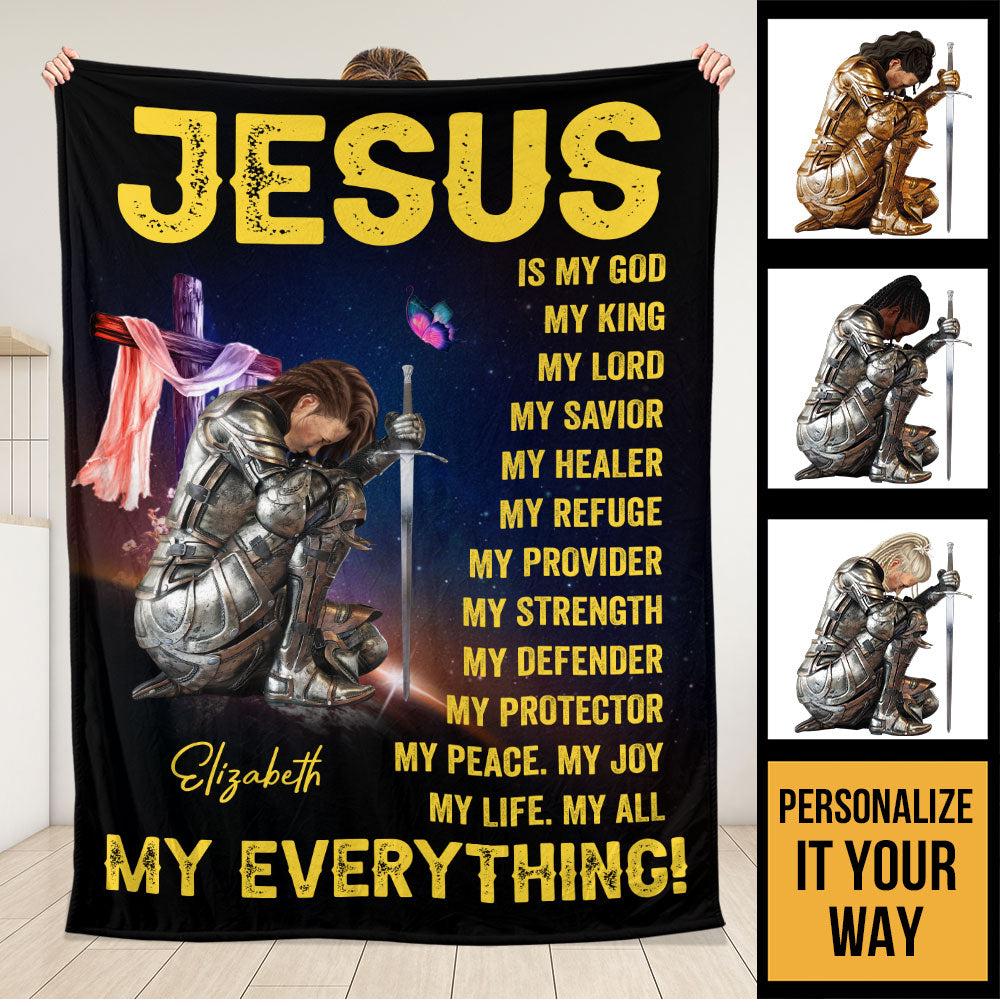 Jesus Is My God My Everything Blanket, Jesus Lover Gift