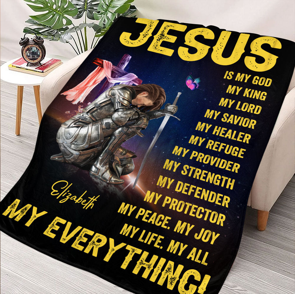 Jesus Is My God My Everything Blanket, Jesus Lover Gift