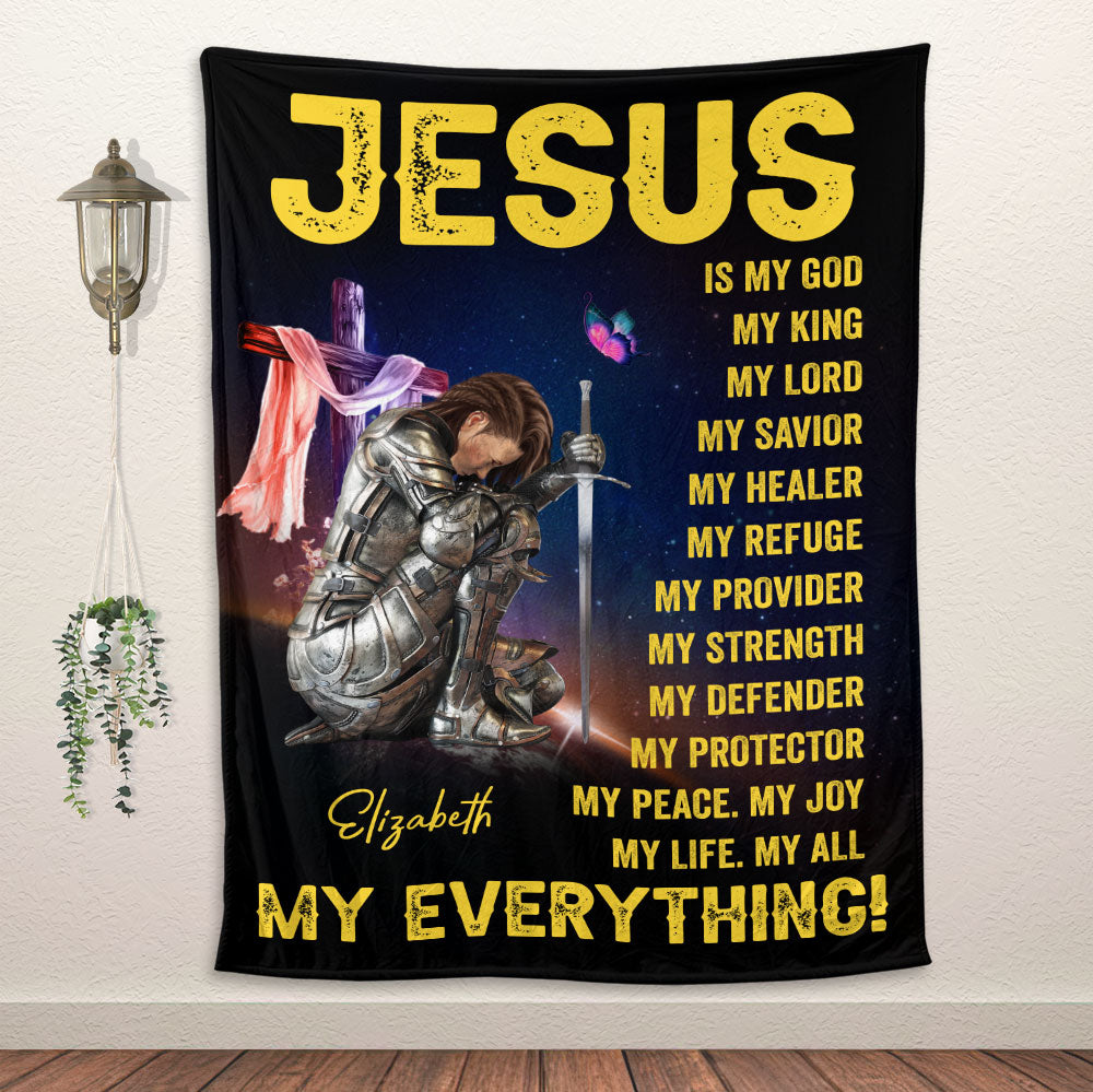 Jesus Is My God My Everything Blanket, Jesus Lover Gift