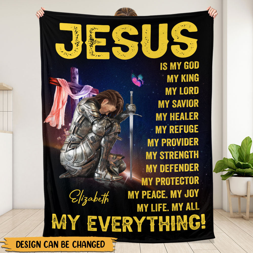 Jesus Is My God My Everything Blanket, Jesus Lover Gift