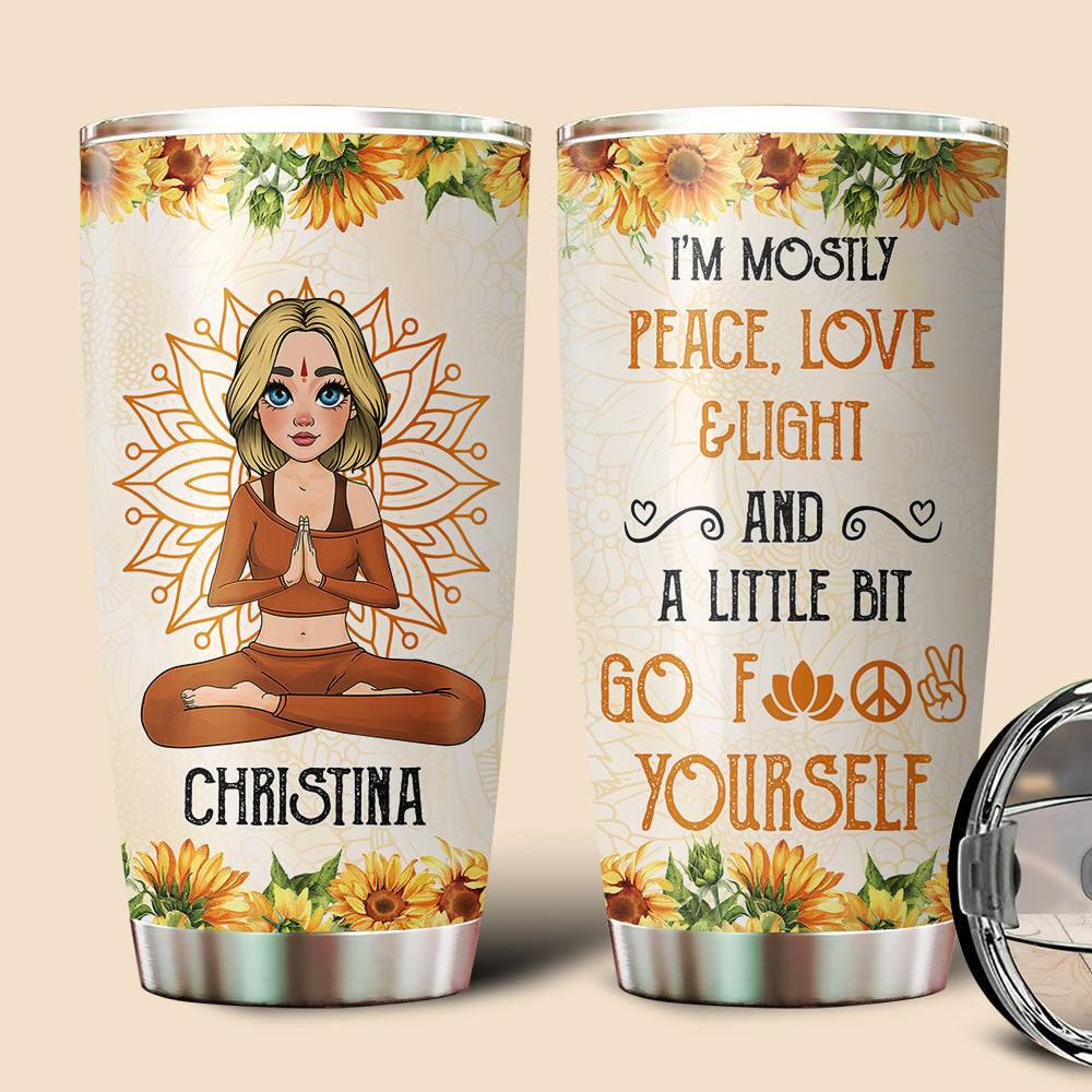 I'm Not Sugar & Spice - Personalized Tumbler - Best Gift For Yoga Lover - Giftago