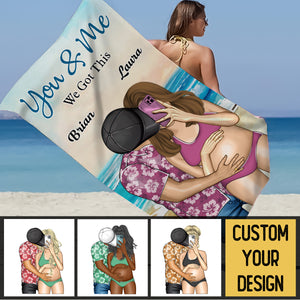 You & Me We Got This (Version 2) - Personalized Beach Towel - Best Gift For Summer - Giftago