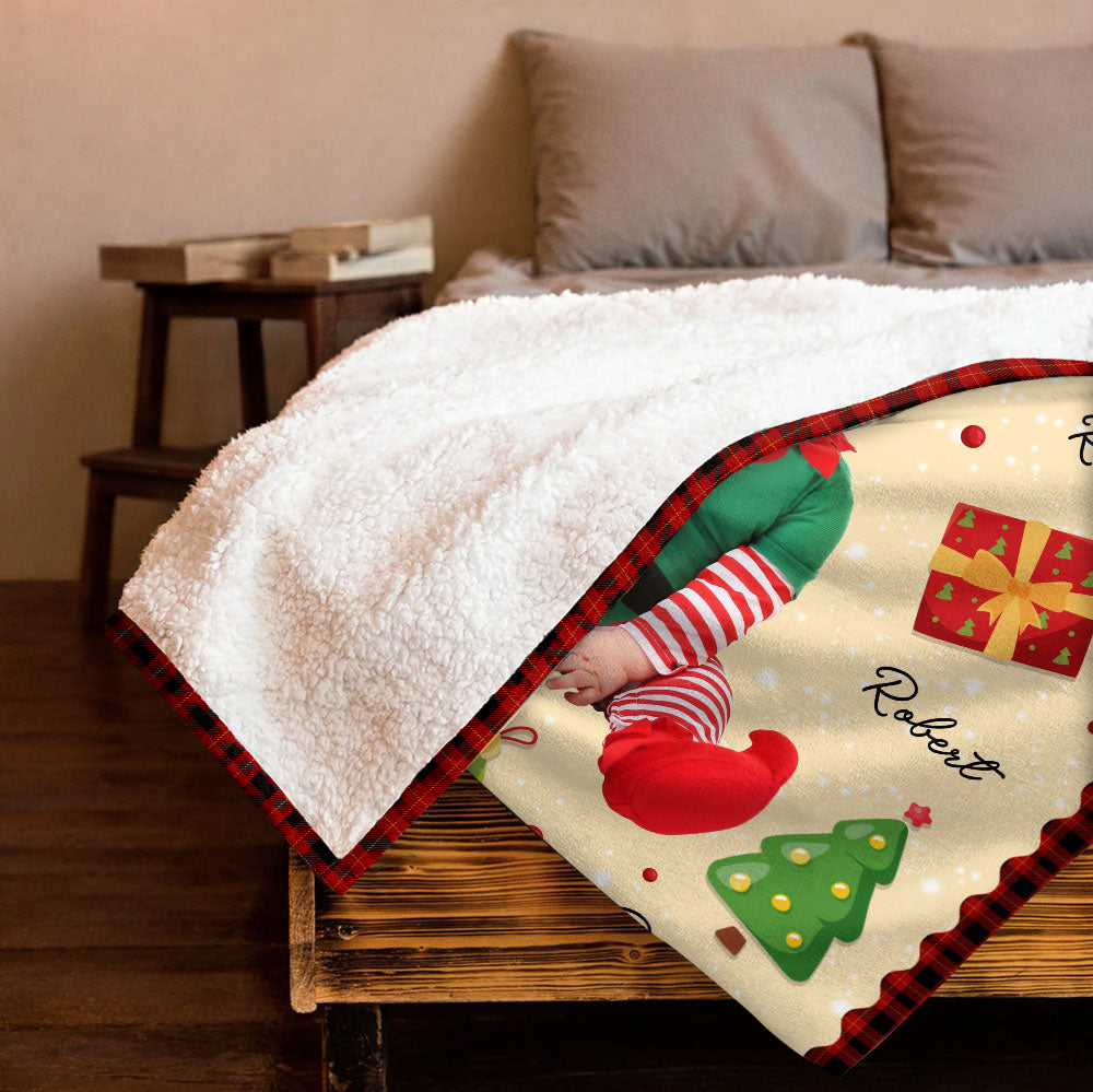 Baby Christmas Blanket - Personalized Blanket