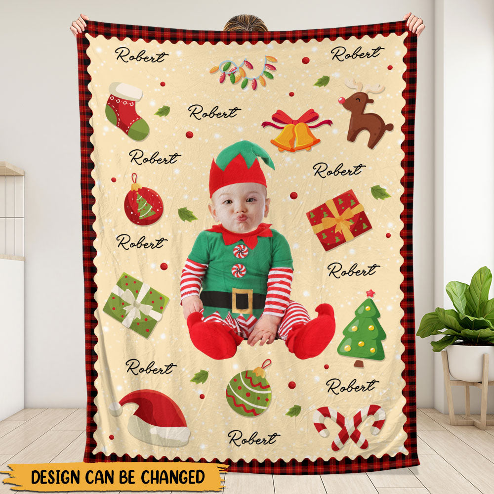 Baby Christmas Blanket - Personalized Blanket