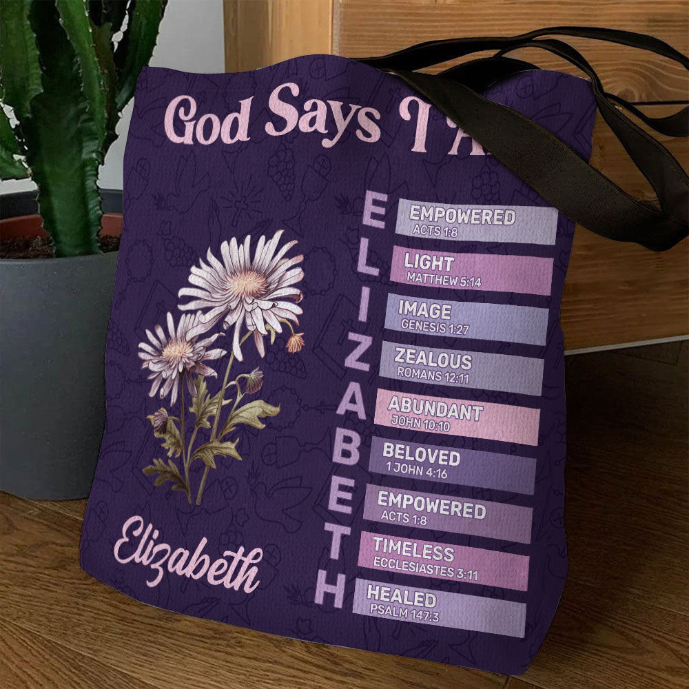 God Says Tote Bag
