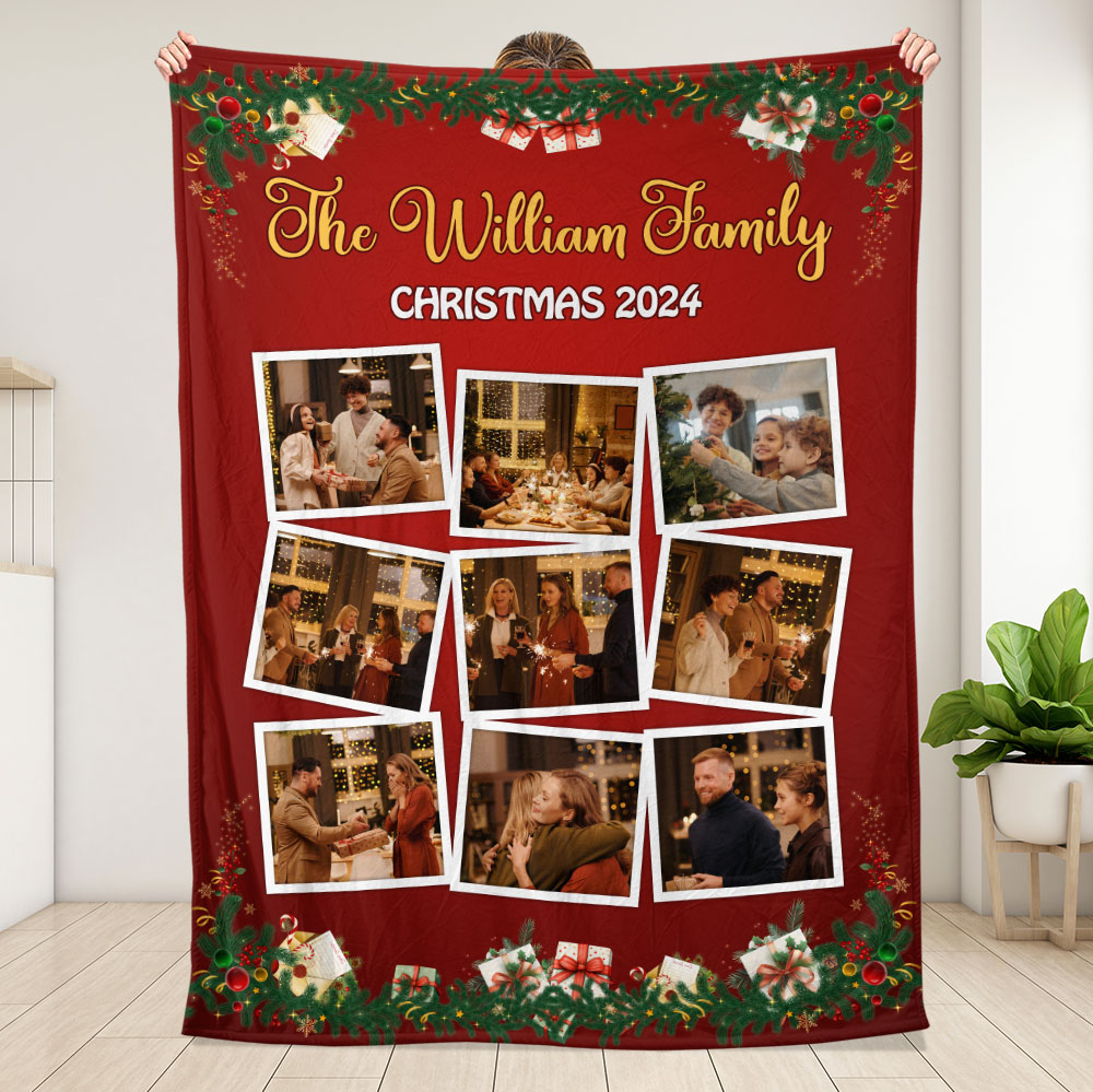 Christmas Custom Photo Blanket - Personalized Blanket