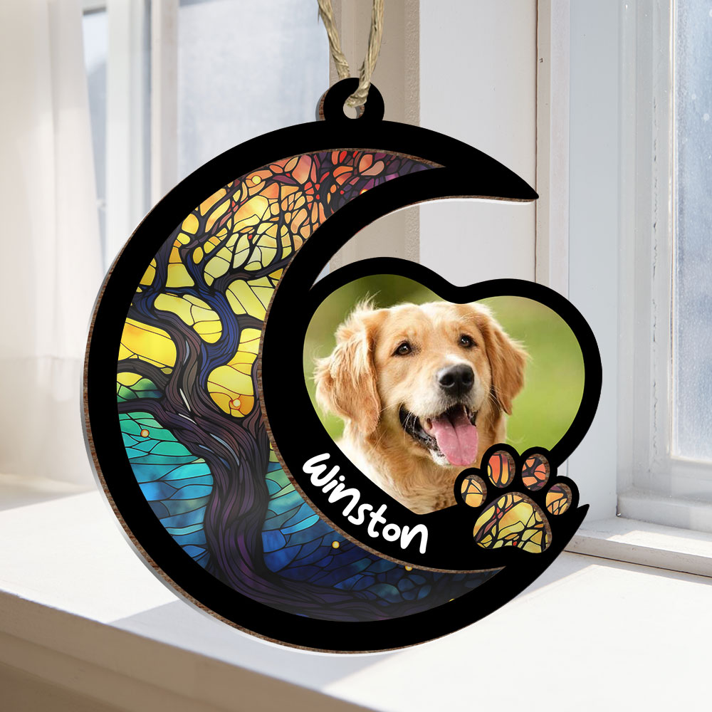 Pet Memorial - Personalized Memorial Suncatcher Ornament