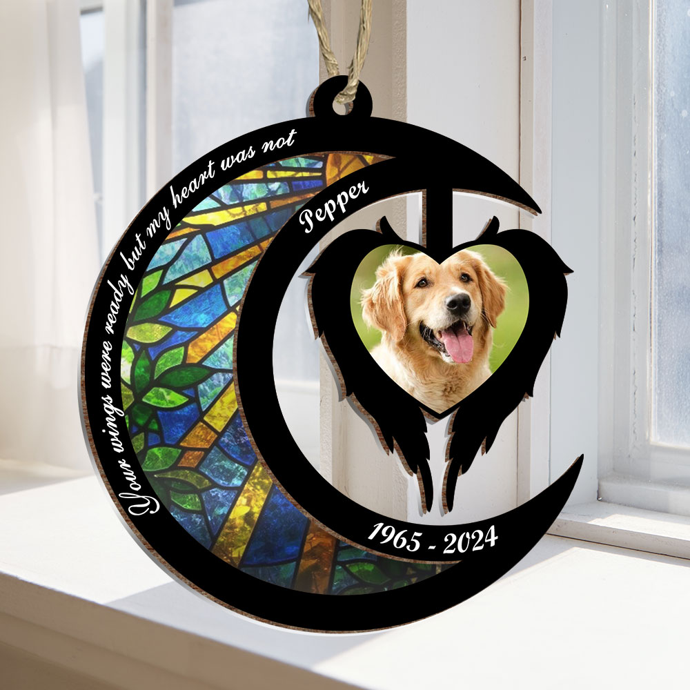 Your Wings Were Ready - Personalized Memorial Suncatcher Ornament