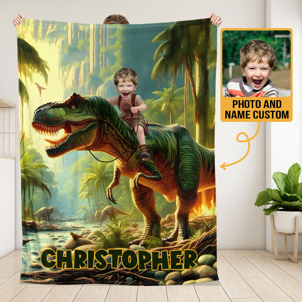 Dinos Blanket - Personalized Blanket