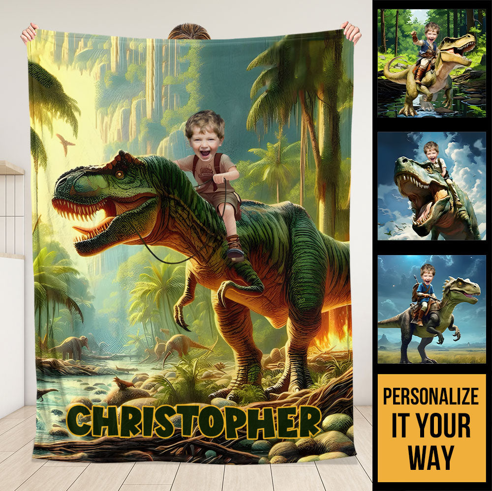 Dinos Blanket - Personalized Blanket