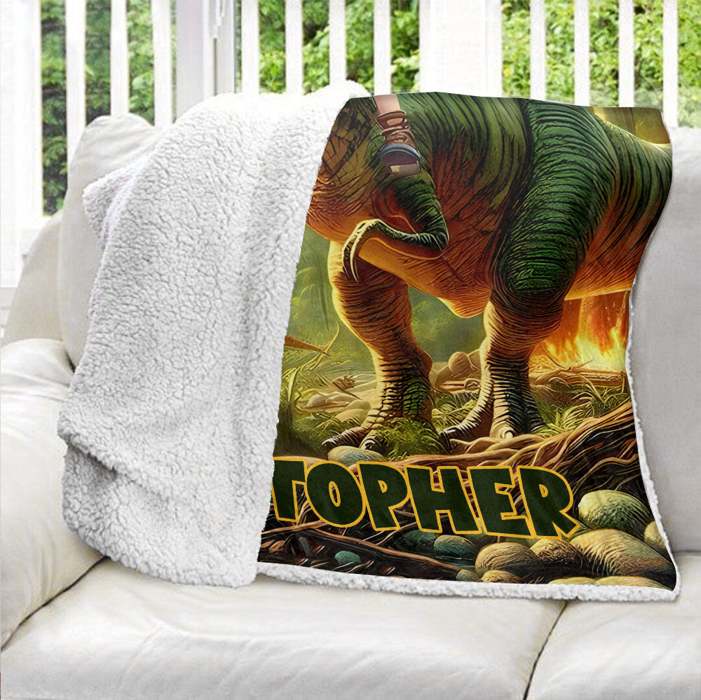 Dinos Blanket - Personalized Blanket