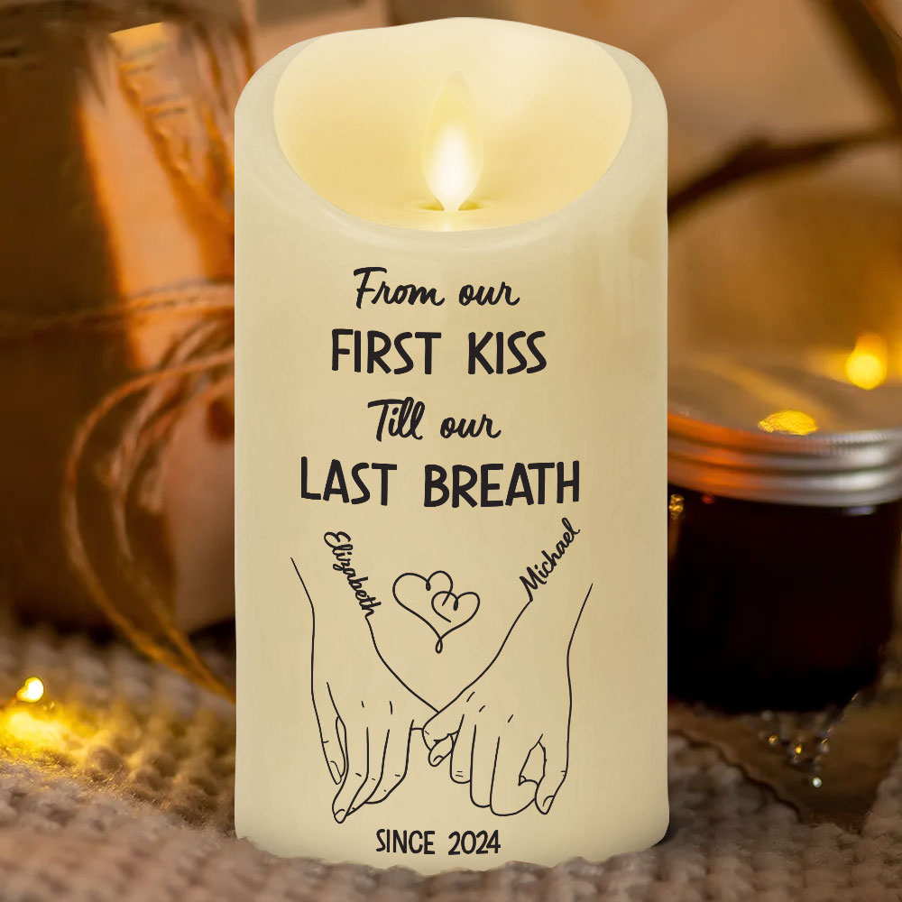 From Our First Kiss - Personalized LED Candle