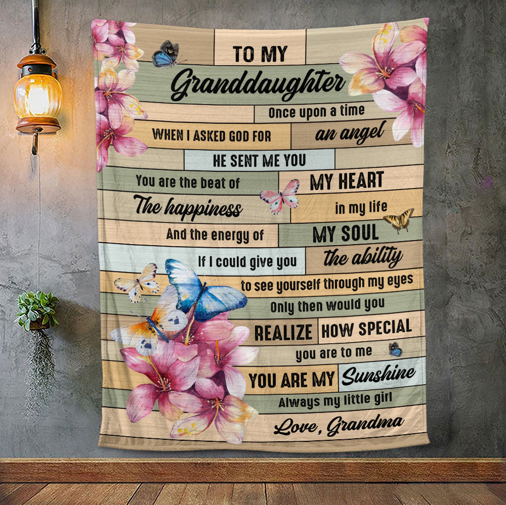 You Are The Beat Of My Heart - Lovely Butterly Blanket For Granddaughter
