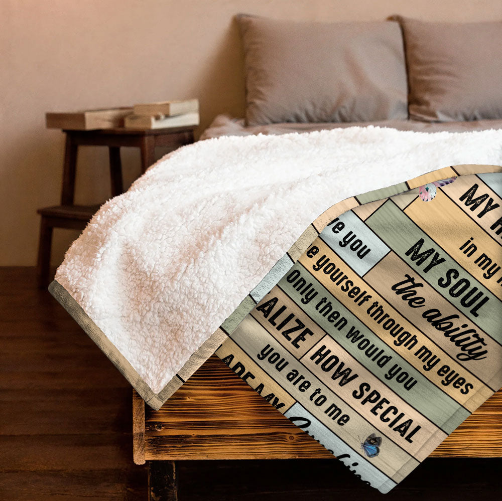 You Are The Beat Of My Heart - Lovely Butterly Blanket For Granddaughter