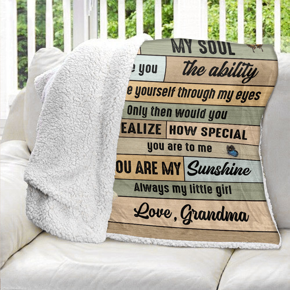 You Are The Beat Of My Heart - Lovely Butterly Blanket For Granddaughter
