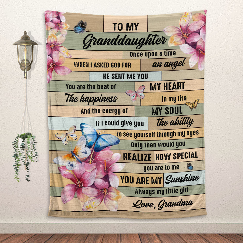 You Are The Beat Of My Heart - Lovely Butterly Blanket For Granddaughter