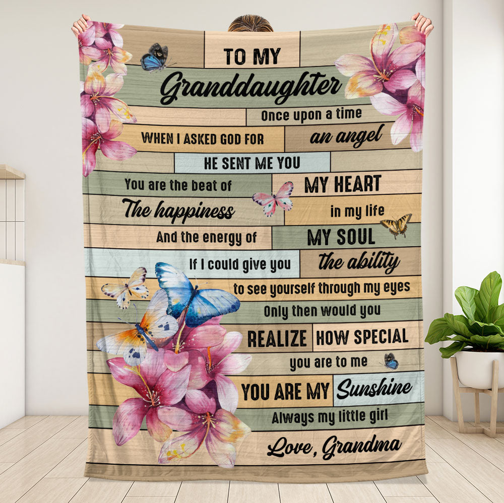 You Are The Beat Of My Heart - Lovely Butterly Blanket For Granddaughter