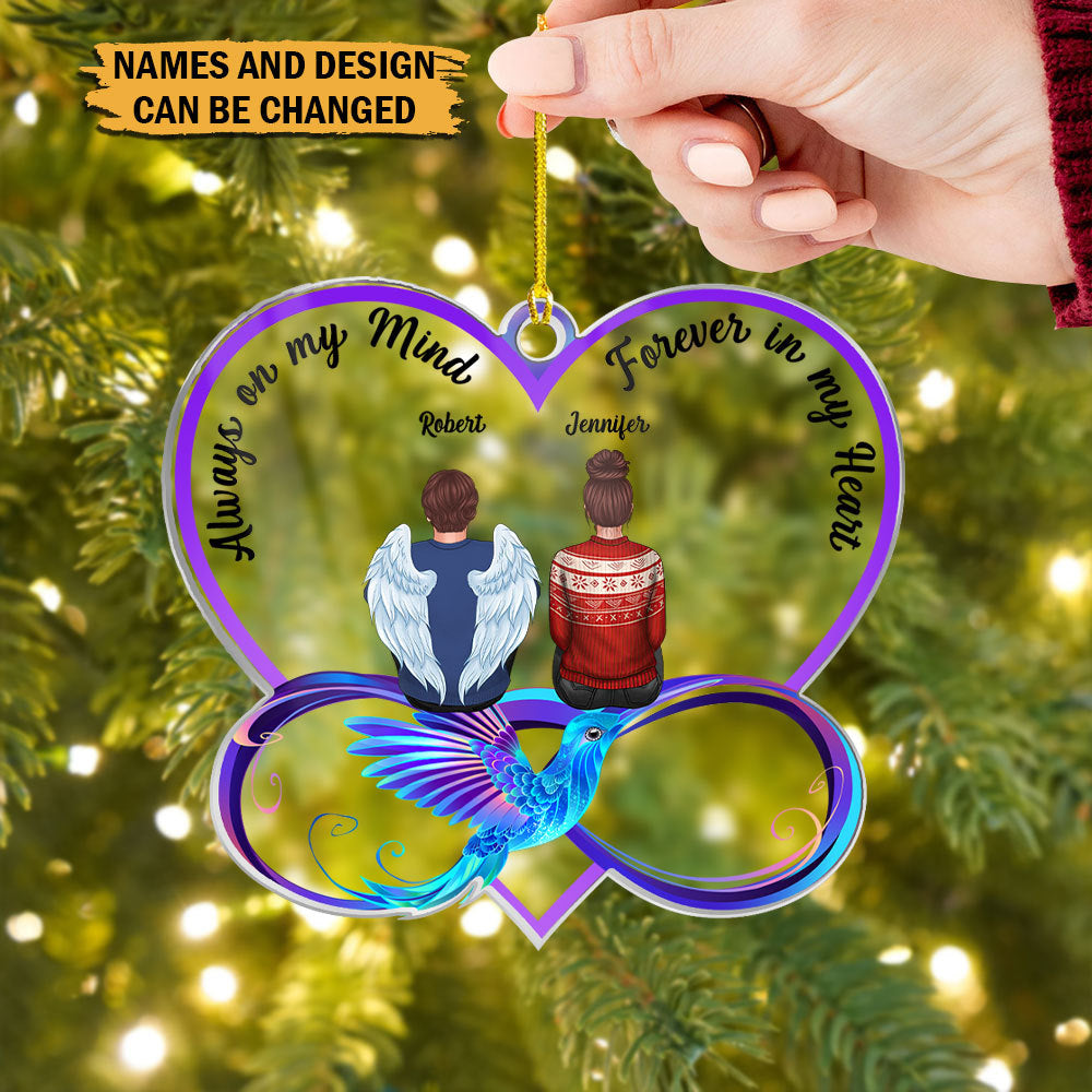 Always On My Mind - Personalized Acrylic Ornament - Best Gift For Family, For Christmas - Giftago