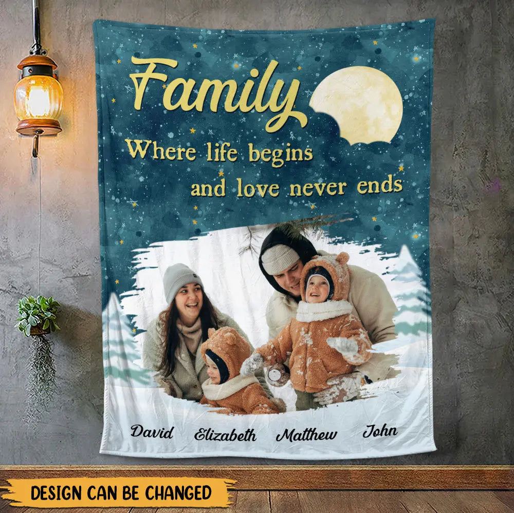 Family Blanket - Personalized Blanket