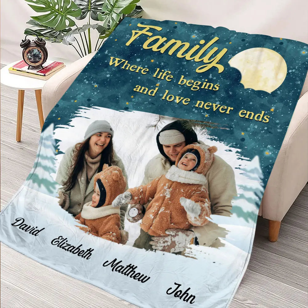 Family Blanket - Personalized Blanket