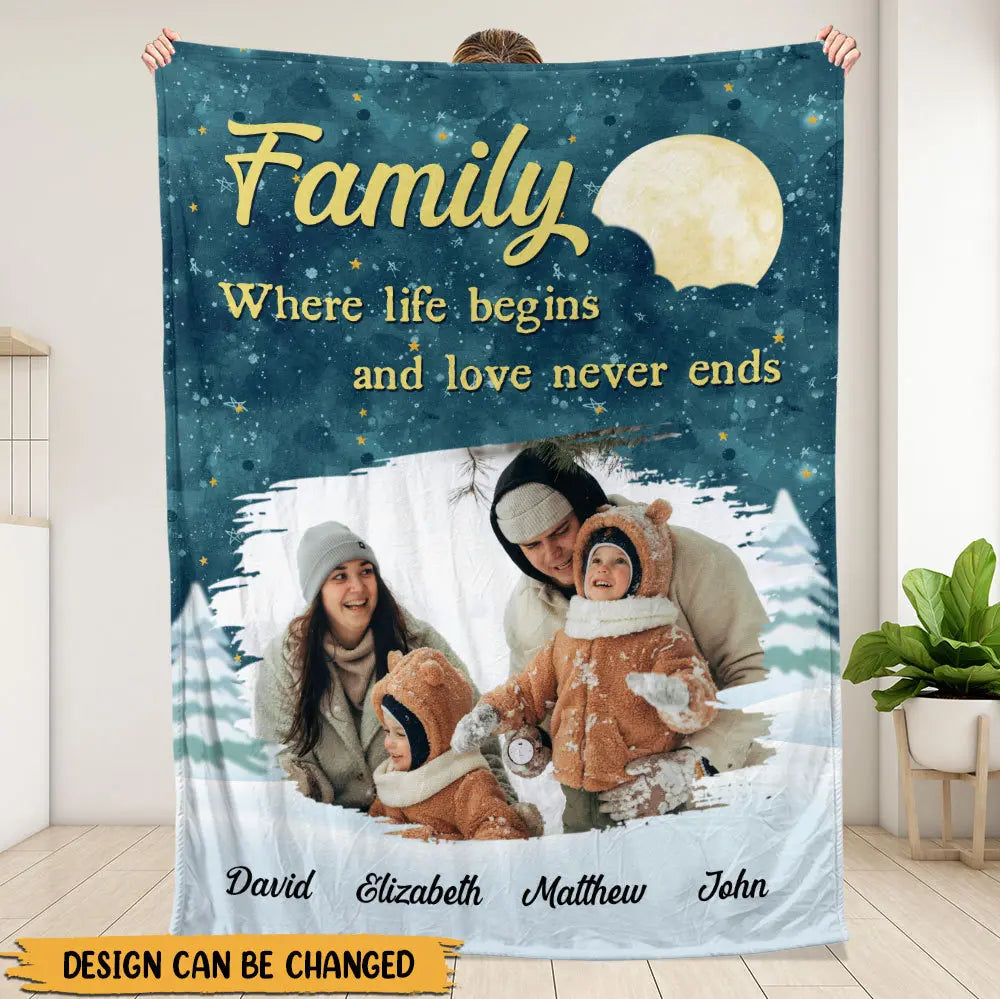 Family Blanket - Personalized Blanket