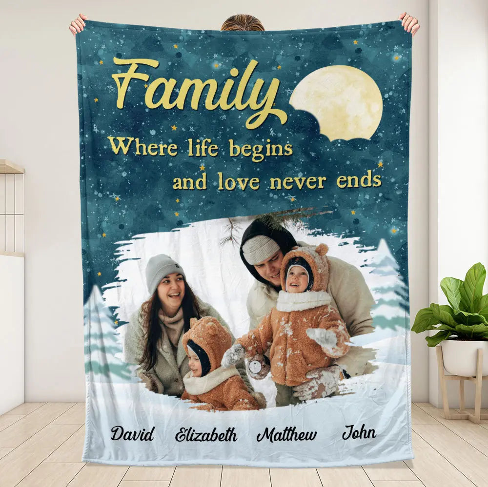 Family Blanket - Personalized Blanket