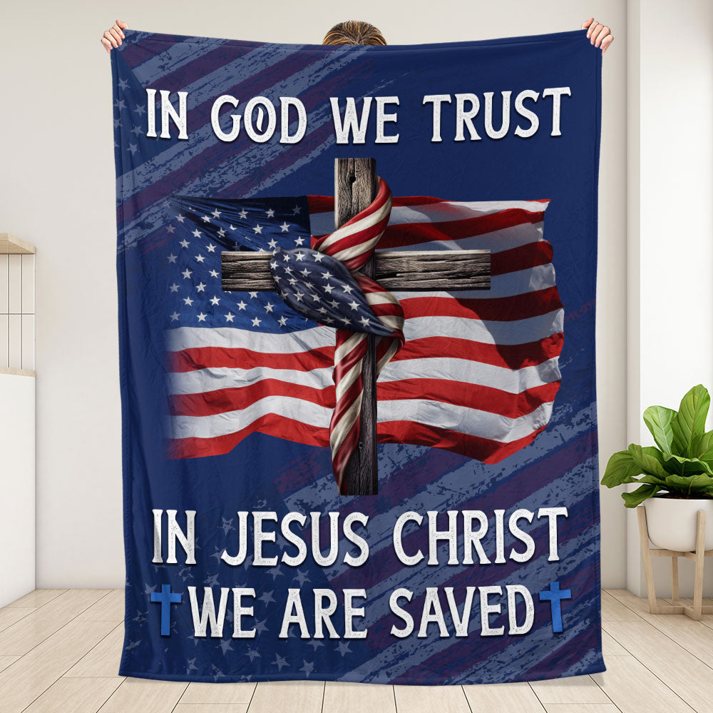 In God We Trust Blanket, Gift For Jesus Lover