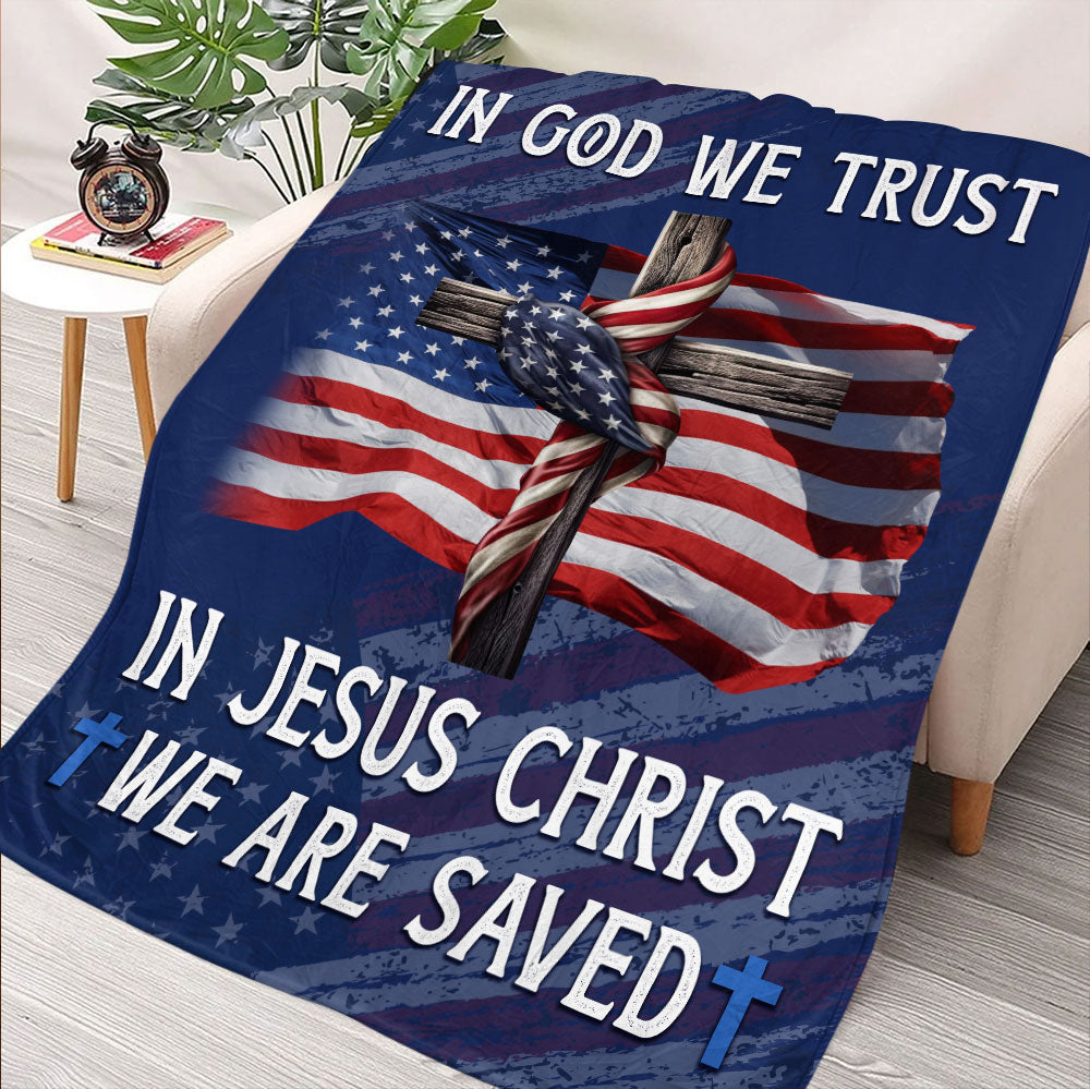 In God We Trust Blanket, Gift For Jesus Lover
