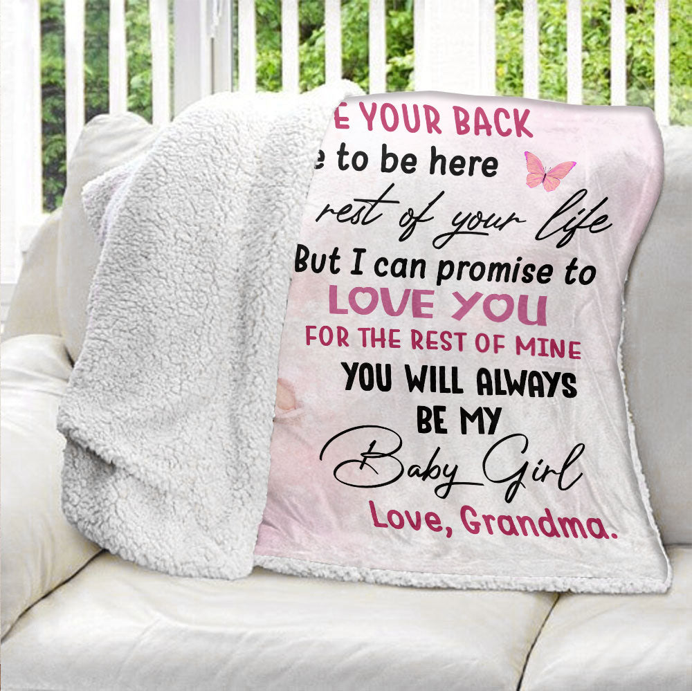 To My Granddaughter Gift For Grandchildren Blanket - Personalized Blanket