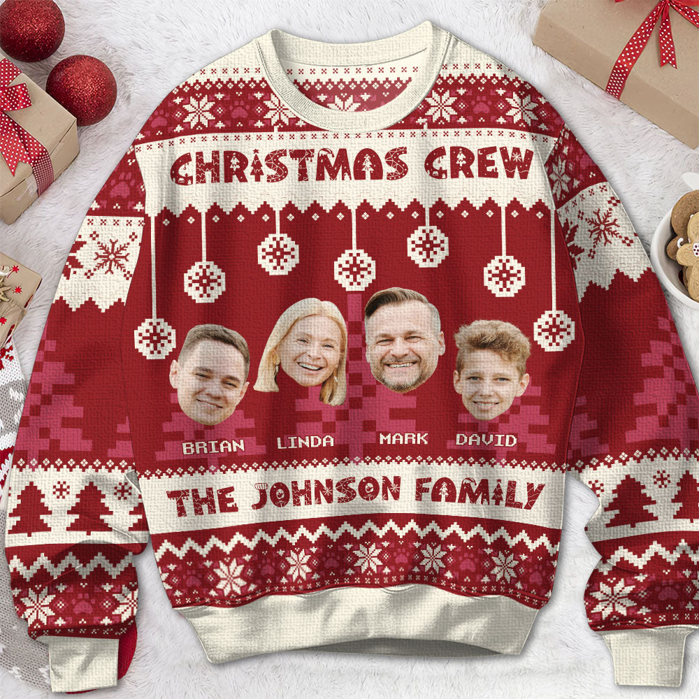 Christmas Crew - Personalized Ugly Sweater